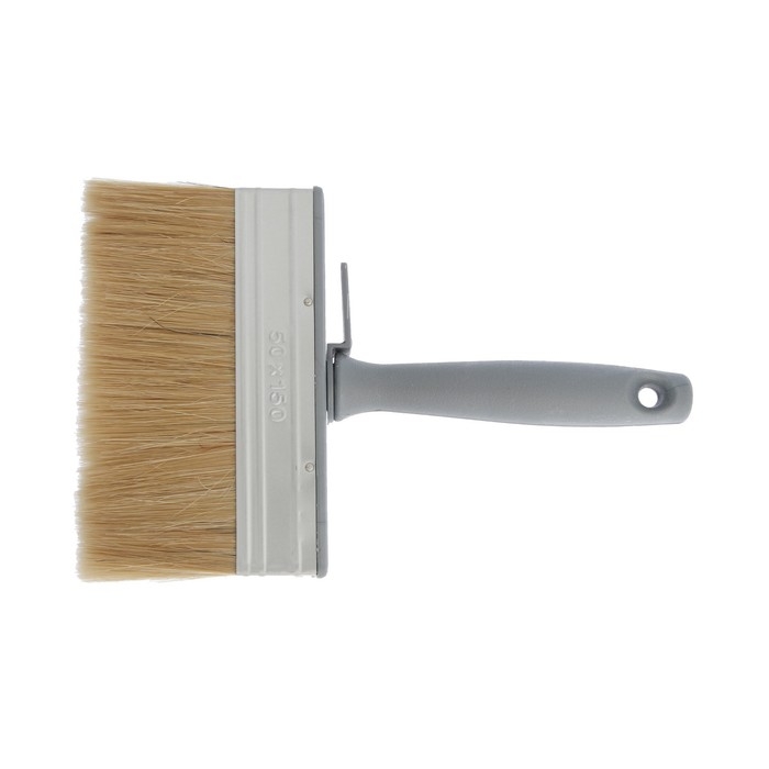 Кисть-макловица ТУНДРА, натуральная щетина, пластиковая рукоятка, 50&times;150 мм