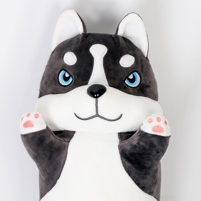 Мягкая игрушка &laquo;Хаски&raquo;, 80 см, цвет серо-белый