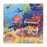 Пазлы 4 в 1 &laquo;Исследователи океана&raquo;, 25, 36, 49, 64 элемента