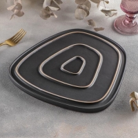 Блюдо керамическое для подачи &laquo;Таллула&raquo;, 27&times;26&times;1,5 см, цвет МИКС