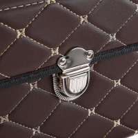 Органайзер кофр в багажник автомобиля HT-097, саквояж 48&times;32&times;30 см, коричневый, экокожа