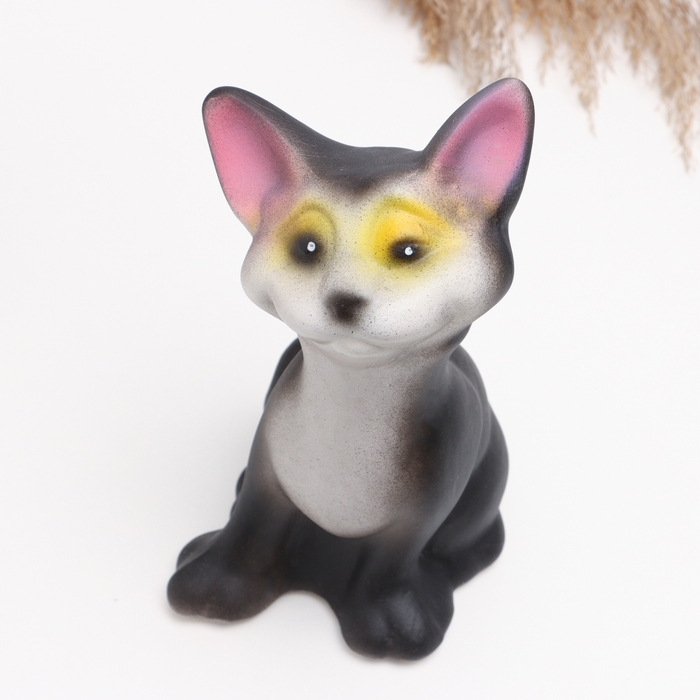 Копилка "Кот" черный 13х13х23см