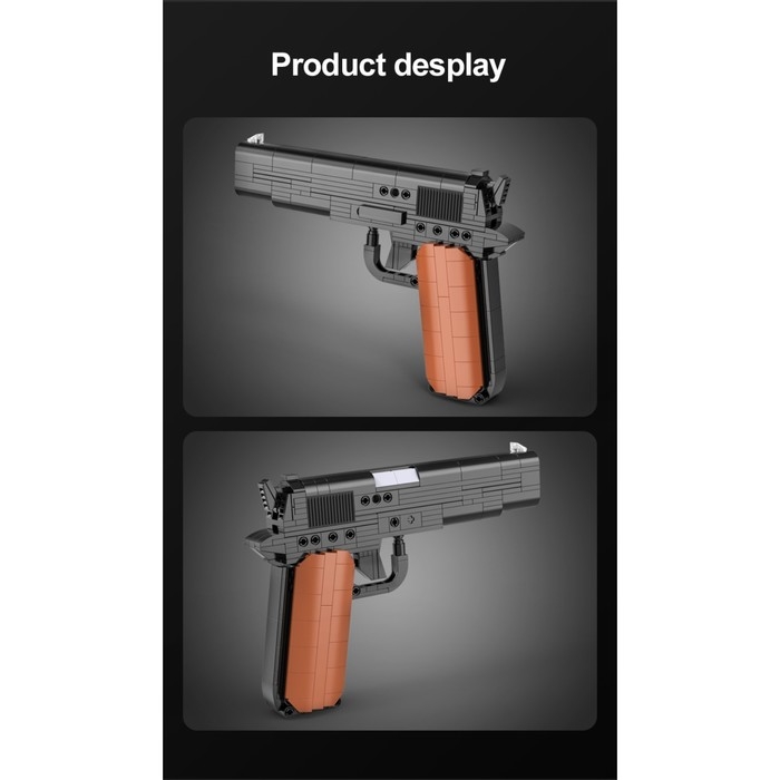 Конструктор Оружие Техно &laquo;Пистолет&raquo;, 332 детали, 6 пуль, стреляет