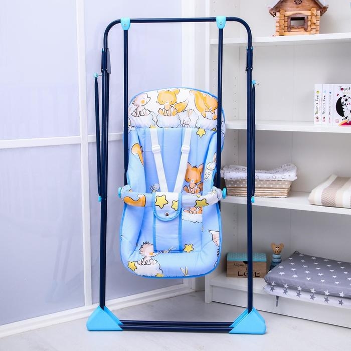 Качели детские напольные «Ветерок-Люкс», синий рисунок МИКС Качели детские напольные «Ветерок-Люкс», синий рисунок МИКС