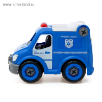 Конструктор винтовой &laquo;Полиция&raquo;, с электрическим шуруповертом, радиоуправляемый, 21 деталь