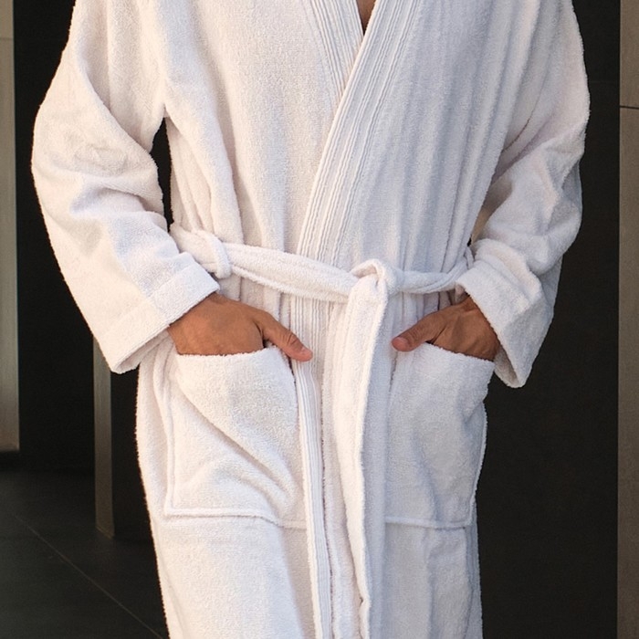 Халат махровый LoveLife Халат махровый LoveLife "Royal" цвет белый размер 50-52 (L) 100% хлопок, 330 гр/м2