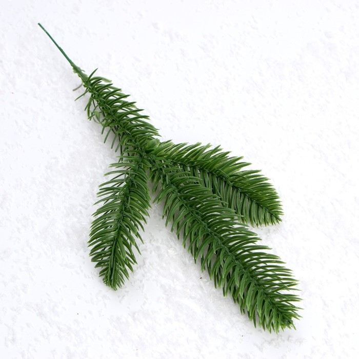 Декор &laquo;Веточка ели&raquo;, набор 5 шт., размер 1 шт. &mdash; 27 &times; 9,5 &times; 3 см