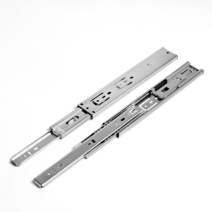 Шариковые направляющие ТУНДРА, с доводчиком 4510, L=250 мм. H=45 мм. 2 шт