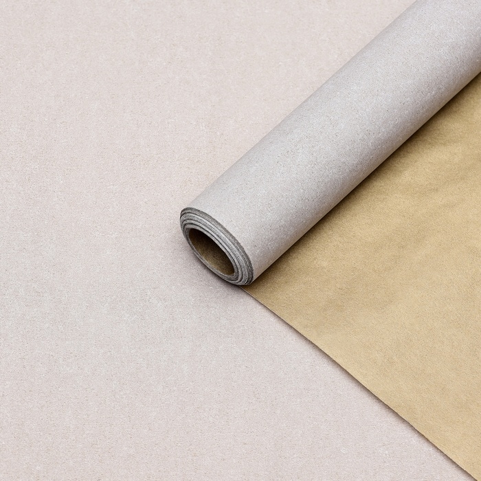 Пергамент флористический Пергамент флористический "Золото+белый", 0,6 х 10 м, 52 г/м2