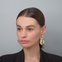 Серьги металл &laquo;Атмосфера&raquo; капля, цвет золото