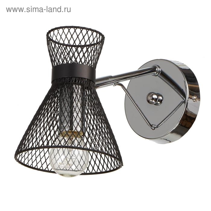 Бра 662456/1 E27 40Вт черный-хром 26х12х18 см