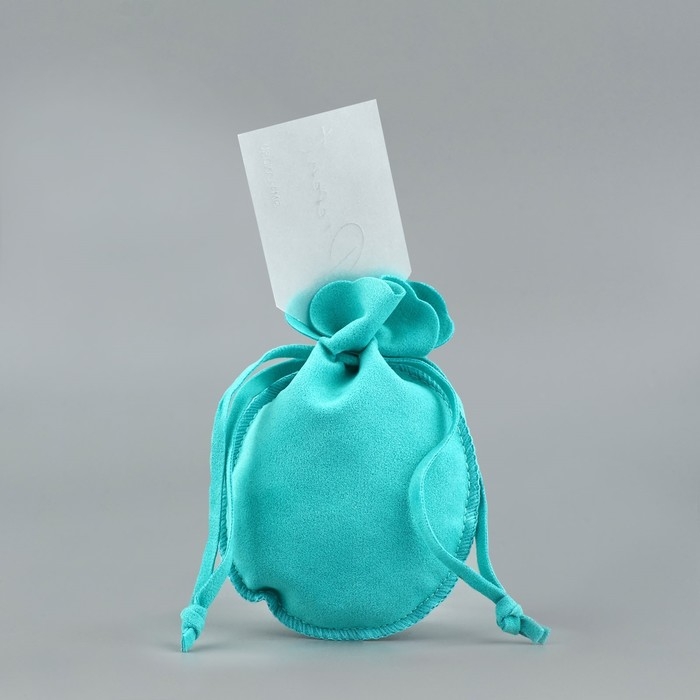 Мешок замшевый «Подарок», тиффани, тиснение, 9 × 12 см Мешок замшевый «Подарок», тиффани, тиснение, 9 × 12 см
