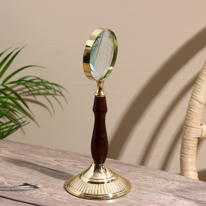 Лупа настольная сувенирная Лупа настольная сувенирная "Ари" дерево, латунь 25 см