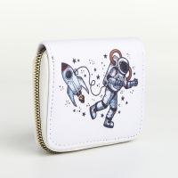 Кошелёк на молнии, цвет белый Кошелёк на молнии, цвет белый