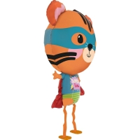 Шар фольгированный 33" &laquo;Тигрёнок Супергерой&raquo;, ходячая фигура