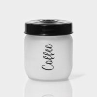 Банка стеклянная для сыпучих продуктов Herevin Coffee, 425 мл Банка стеклянная для сыпучих продуктов Herevin Coffee, 425 мл