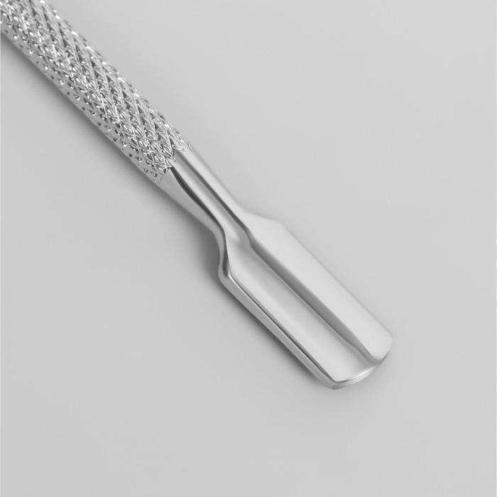 Шабер двусторонний, лопатка прямая/вогнутая, в чехле, 13 см, цвет серебристый Шабер двусторонний, лопатка прямая/вогнутая, в чехле, 13 см, цвет серебристый