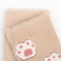 Носки женские махровые MINAKU &laquo;Лапки&raquo;, размер 36-39 (23-25 см)