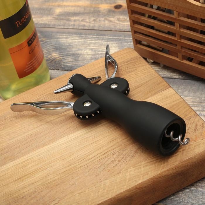 Штопор Доляна &laquo;Яркий&raquo;, 19 см, цвет МИКС