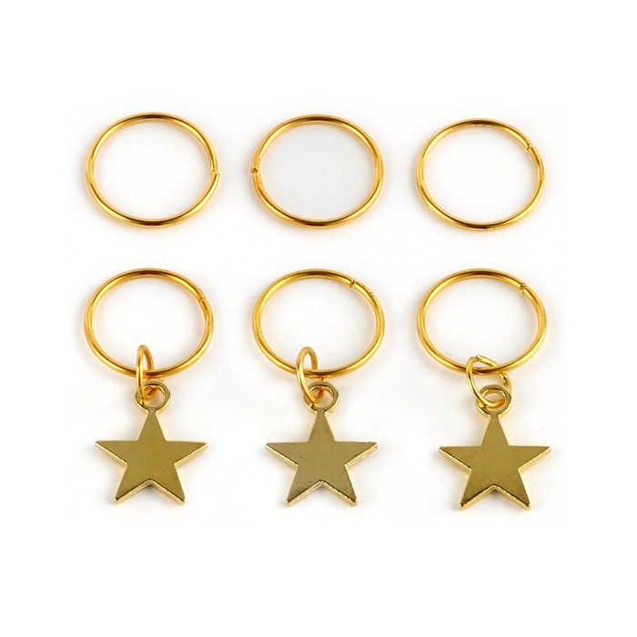 Пирсинг для волос новогодний &laquo;Для сказочного образа&raquo; на Новый год, 6 шт