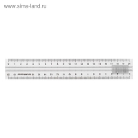 Линейка с держателем 20 см ErichKrause "Clear" 49530 Линейка с держателем 20 см ErichKrause "Clear" 49530