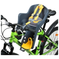 Велокресло переднее BG-6, крепление на раму, цвет тёмно-серый