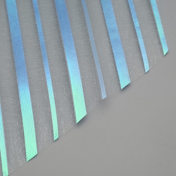 Бант-шар №10 "Полоски", цвет голубой