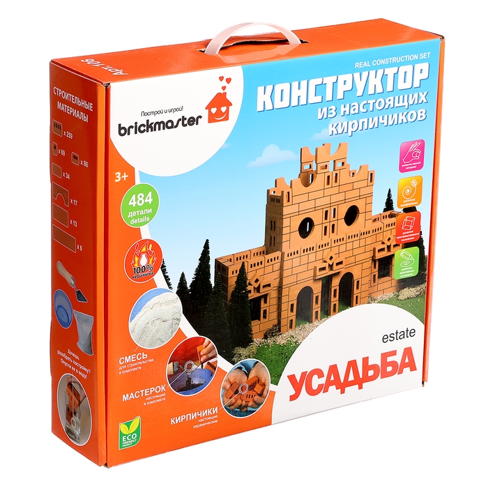 Конструктор керамический &laquo;Усадьба&raquo;, 484 детали