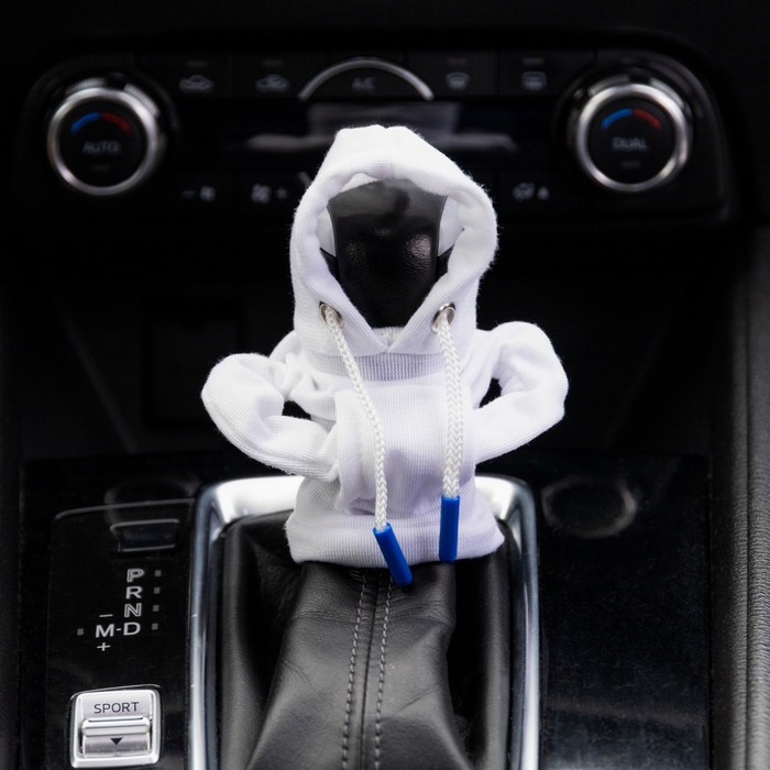 Чехол на рычаг коробки передач, Худи, белый Чехол на рычаг коробки передач, Худи, белый