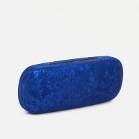 Футляр для очков на хлопушке, длина 16 см, цвет синий Футляр для очков на хлопушке, длина 16 см, цвет синий