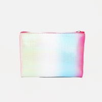 Набор косметичек 2 в 1 на молниях, цвет малиновый Набор косметичек 2 в 1 на молниях, цвет малиновый