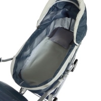 Коляска для кукол №7, с сумкой, цвет серый