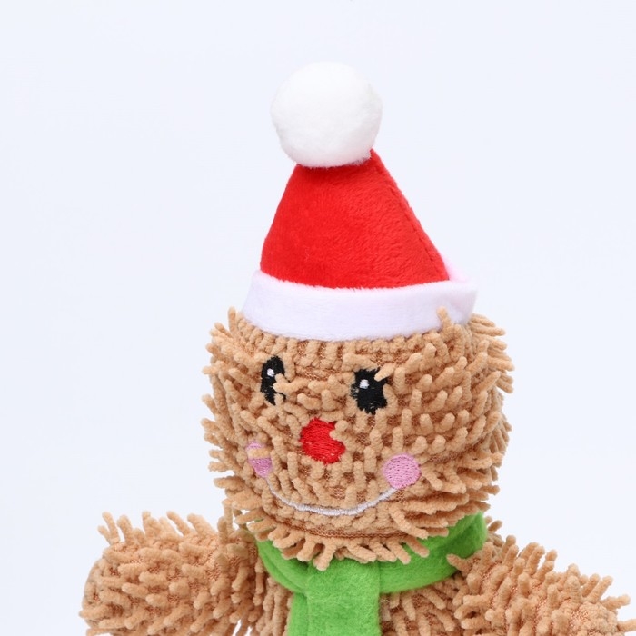 Игрушка мягкая для собак Игрушка мягкая для собак "Снеговик" с пищалкой, 26 х 15 см