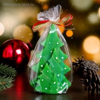 Свеча декоративная "Еловый лес", 7,5&times;4,5&times;12 см, зеленая