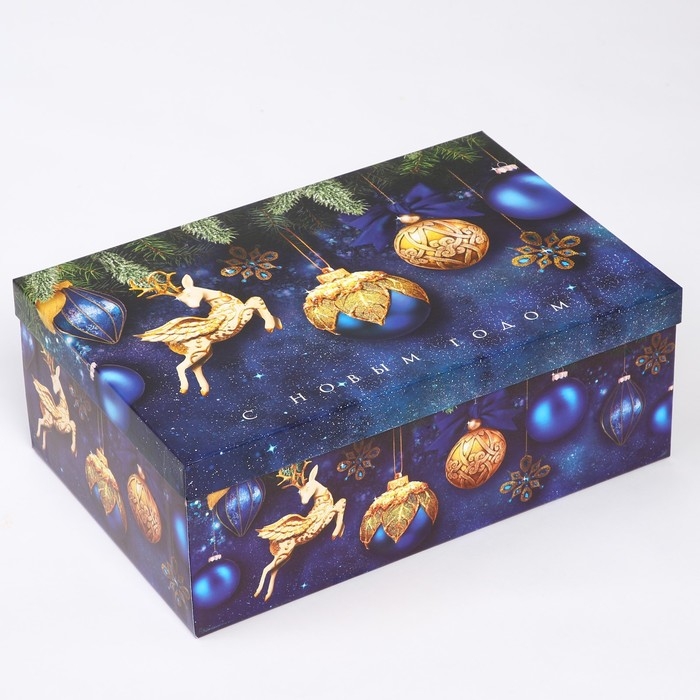 Набор коробок подарочных 15 в 1 &laquo;С Новым годом&raquo;, 12 х 7 х 4 см - 46,6 х 35,2 х 17.5 см, Новый год