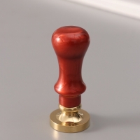 Печать для сургуча с пластиковой ручкой "Буква W на вензеле" 2,5х2,5х6,3 см