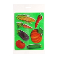 Трафарет для рисования "Овощи", европодвес, микс