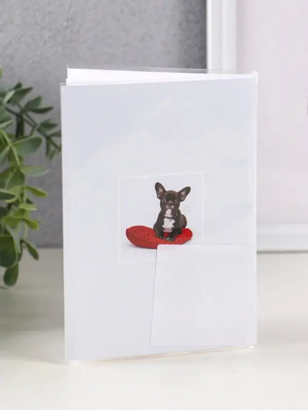 Фотоальбом 36 фото 10X15см,"Собачка на подушке"  ПП карм.,мягкая обложка