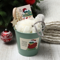 Набор подарочный Этель "Уютная змея" полотенце 30х60 см и аксс (4 предм) Набор подарочный Этель "Уютная змея" полотенце 30х60 см и аксс (4 предм)