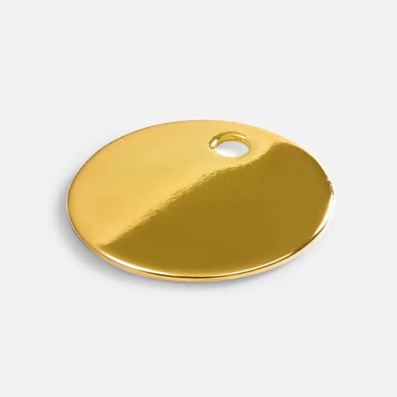 Шильдик металлический Alfa Sirkel, золотистый глянцевый