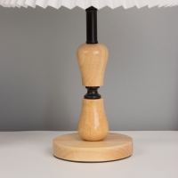 Лампа настольная BayerLux ЭКО "Камила" 1х40Вт Е27 черный/светло-кор. 27х27х40см