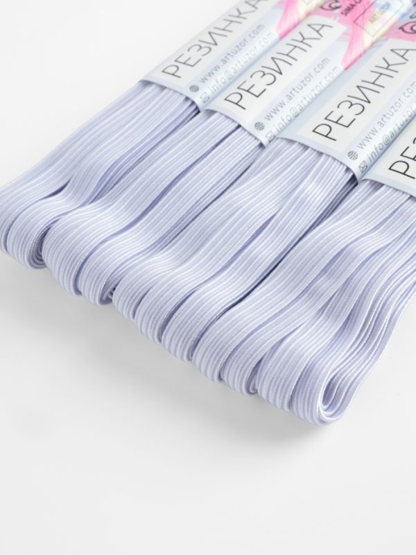 Резинки бельевые, 6 мм, 5,5 &plusmn; 0,5 м, 4 шт, цвет белый