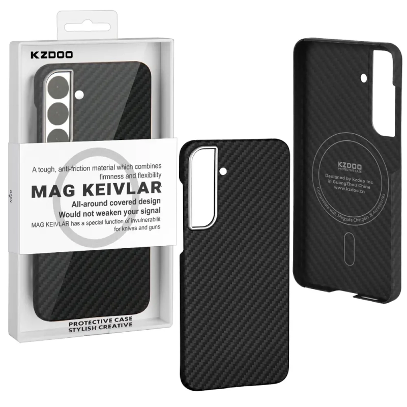 Чехол SAM S24 Plus Kevlar MagSafe Black K-DOO