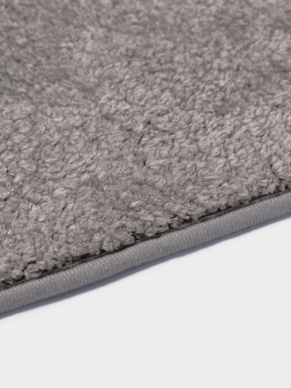 Набор ковриков для ванной "Анси" из микрофибры Доляна 40х50 и 50х80 см, серый