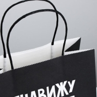 Пакет подарочный, упаковка, &laquo;Ненавижу тебя меньше всех&raquo;, 22 х 22 х 11 см