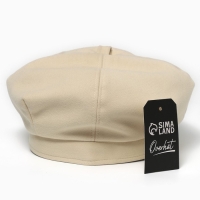 Берет, песочный, р-р 56 см