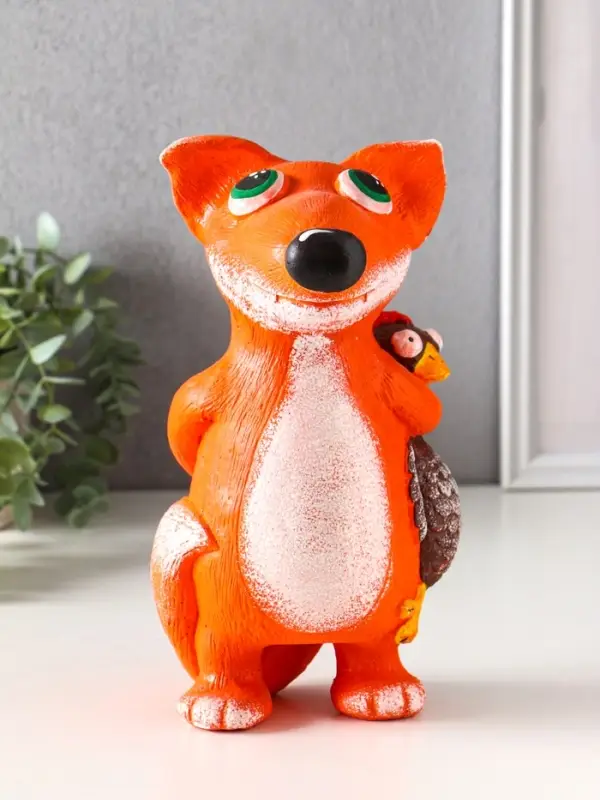Копилка для денег &laquo;Хитрый лис&raquo;, гипс, 25&times;13.5&times;13.5 см