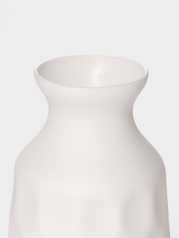 Ваза для цветов Stamping, пластик, 10.3×6.8×14 см, белая Ваза для цветов Stamping, пластик, 10.3×6.8×14 см, белая