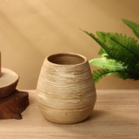 Ваза 12х12х13 см, бамбук