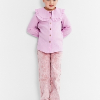 Рубашка детская KAFTAN, р. 34 (122-128), лиловый